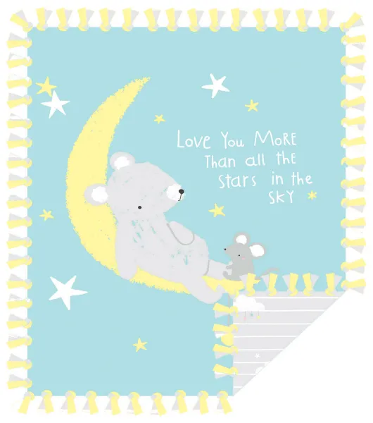 48” Wide Love You More No Sew Fleece Blanket by Joann | Joann x Ribblr