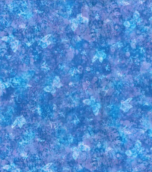 Fabric Traditions Blue Butterflies Cotton Fabric by Keepsake