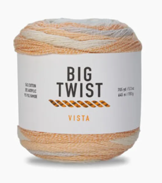 Big Twist 2oz Medium Weight Cotton Blend 107yd Yarn - White - Big Twist Yarn - Yarn & Needlecrafts