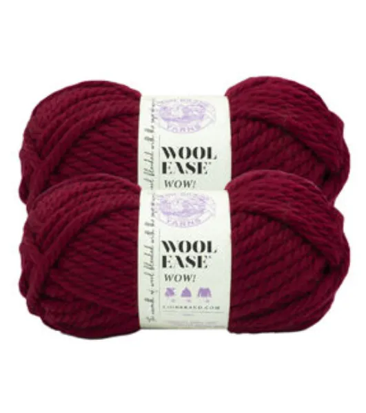 Lion Brand Pearl Gray Wool-Ease WOW! Yarn (7 - Jumbo), Free Shipping at Yarn  Canada