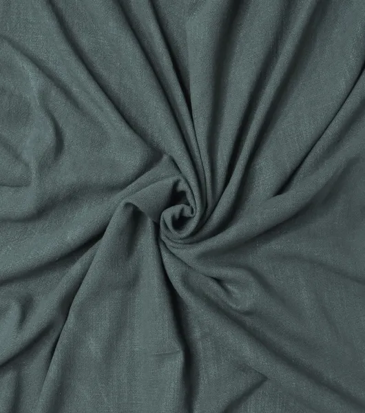 Dark Green Slub Linen Rayon Blend Fabric by Joann