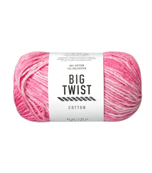 Big Twist Value Yarn, 1 Ball, Medium Rose, 6 Ounces