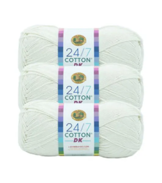 Lion Brand 24/7 Cotton Yarn - Lemon