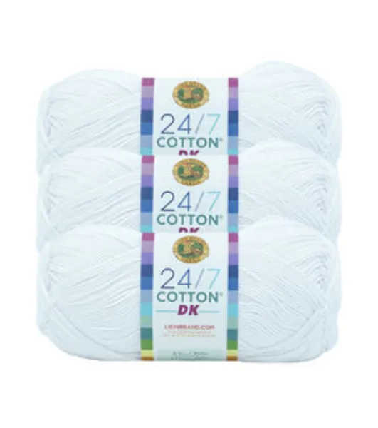 Lion Brand 24/7 Cotton DK 3 Bundle by Lion Brand