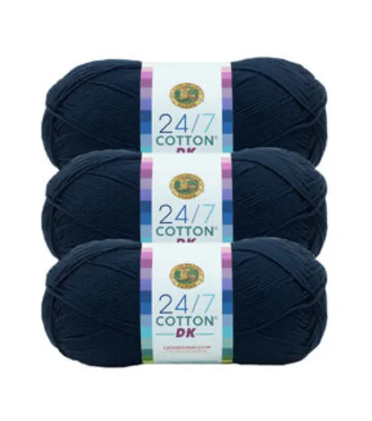 Lion Brand 24/7 Cotton DK 3 Bundle by Lion Brand