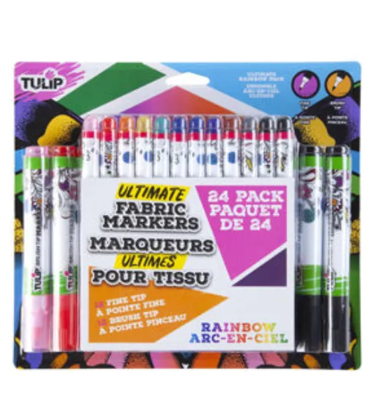 Marvy Uchida 2ct Black Medium Tip DecoColor Fabric Paint Marker by Marvy  Uchida