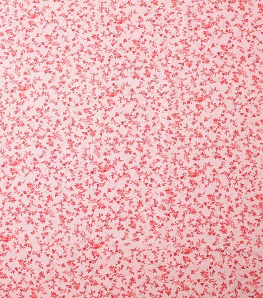 Cali Fabrics Pink on Pink Floral Double Nap Cotton Flannel Fabric