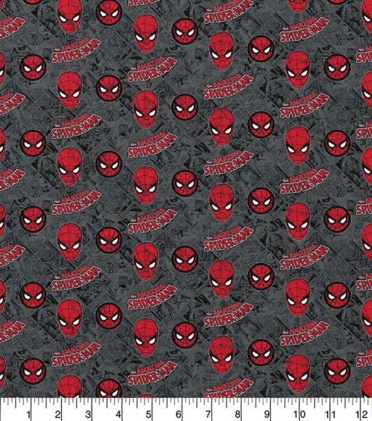 Marvel Amazing Spiderman Cotton Fabric by Marvel