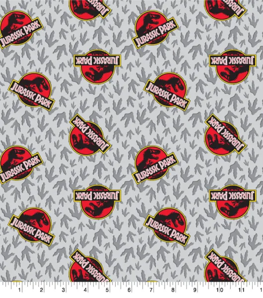 Jurassic Park Classic Cotton Fabric by Joann Joann x Ribblr