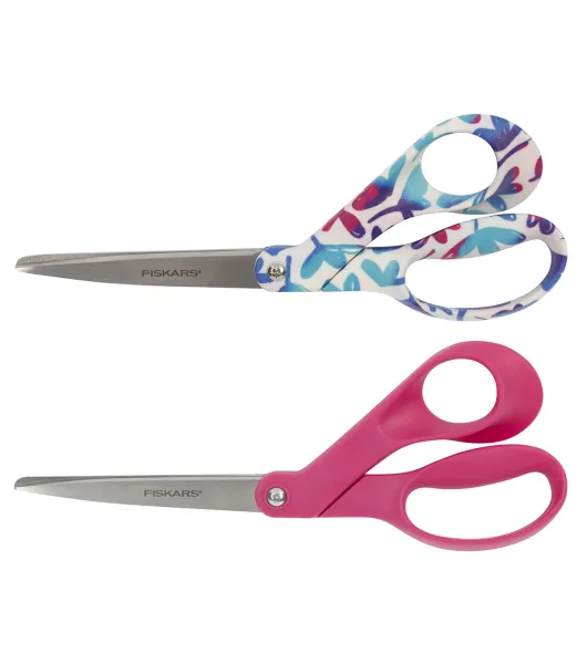 Fiskars 8 in. 2 pack Bloom and Pink Limited Edition Scissors Set by Fiskars