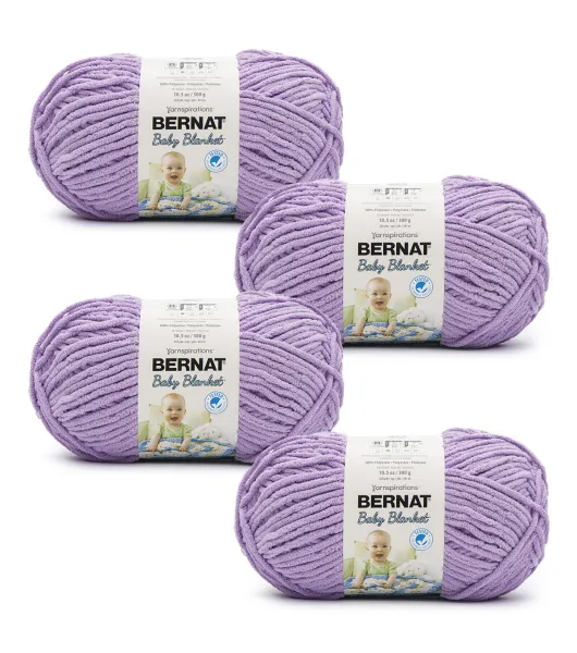 Bernat Baby Blanket Big Ball Yarn Baby Lilac