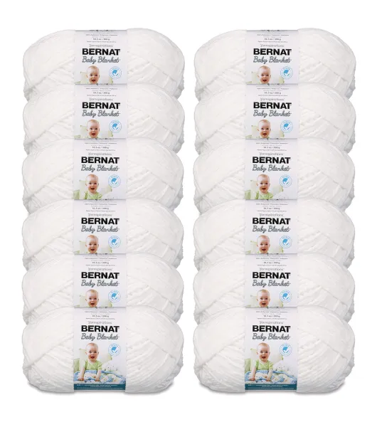 Bernat Baby Blanket Big Ball Yarn - Vanilla