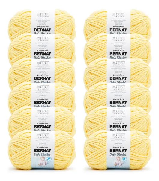 Bernat Baby Blanket Yarn, Little Sandcastles, 10.5oz(300g), Super Bulky,  Polyester