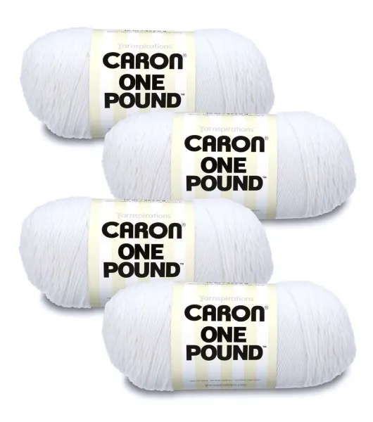 Caron One Pound Yarn, White