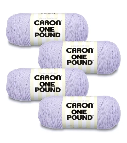 Caron One Pound Yarn - Lilac, Multipack of 8