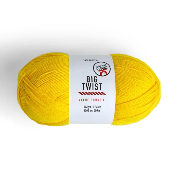 Big Twist Value Yarn Cornflower Blue Acrylic Worsted Weight Yarn Crochet  and Knit Craft Supplies 