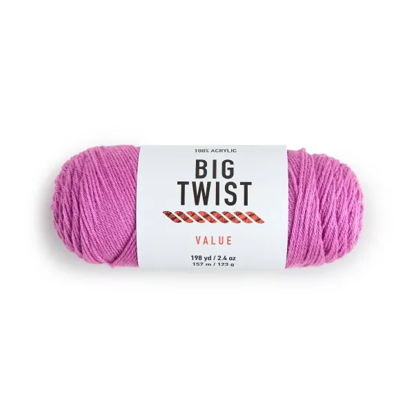 6oz Solid Medium Weight Acrylic 380yd Value Yarn by Big Twist by Big Twist  | Joann x Ribblr