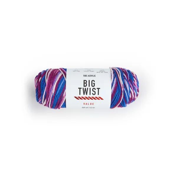 Big Twist Acrylic Worsted Carousel Yarn - Berry - Big Twist Yarn - Yarn & Needlecrafts