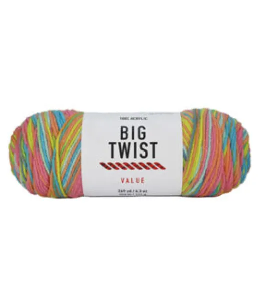 Big Twist Value Yarn cream 4 Medium 170 Grams/6 Ounces 320 Yards/292 Meters  knitting/crochet 