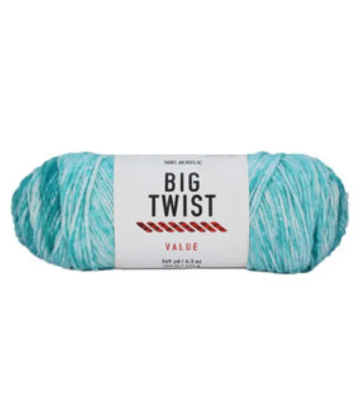 4pk Solid Cornflower Medium Weight Acrylic 380yd Value Yarn by Big Twist by  Big Twist | Joann x Ribblr
