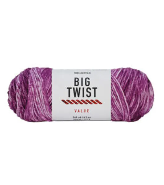 4pk Solid Cornflower Medium Weight Acrylic 380yd Value Yarn by Big Twist by  Big Twist | Joann x Ribblr