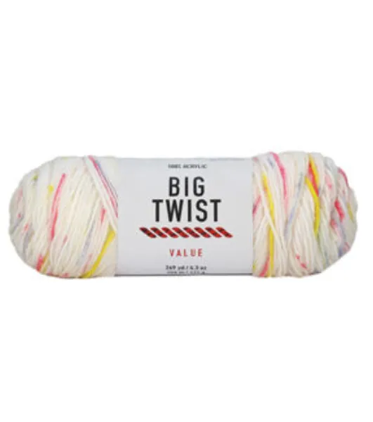 Big Twist Fleck 208yds Worsted Acrylic Blend Yarn - Birthday Cake - Big Twist Yarn - Yarn & Needlecrafts