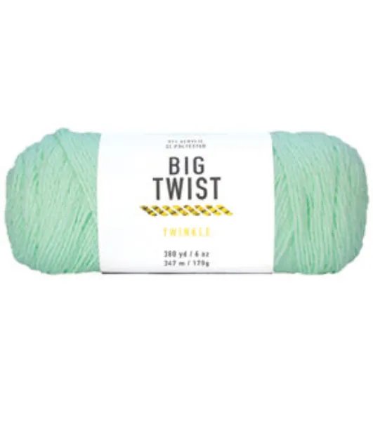 4pk Solid Green Medium Weight Acrylic 380yd Value Yarn by Big Twist by Big  Twist