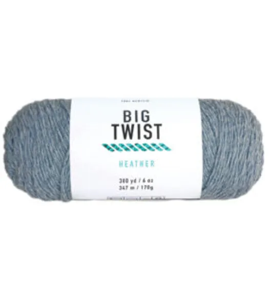 6oz Medium Weight Acrylic 380yd Heather Yarn by Big Twist by Big Twist