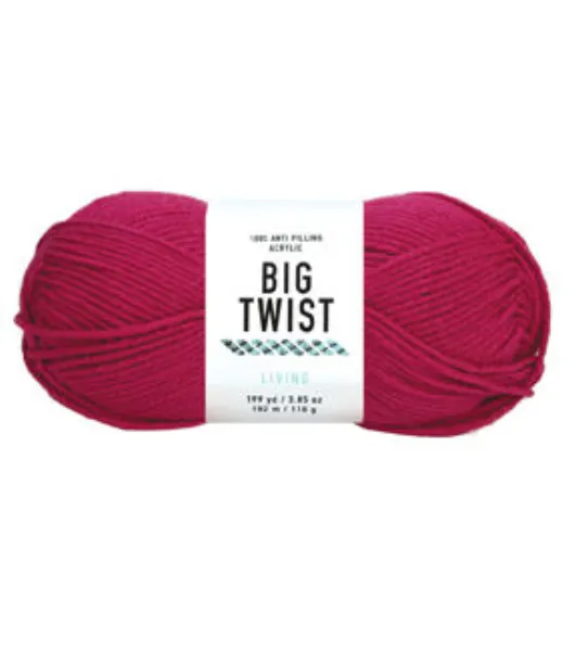 10pk Solid Pink Medium Weight Acrylic 380yd Value Yarn by Big Twist by Big  Twist