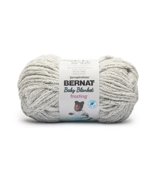 Bernat 10.5oz Super Bulky Polyester Frosting Baby Blanket Yarn by Bernat