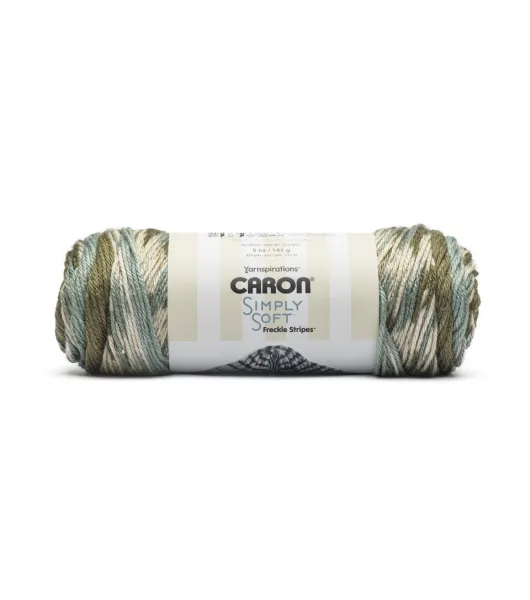 Caron 6oz Medium Weight Acrylic Simply Soft Freckles Stripe Yarn by Caron