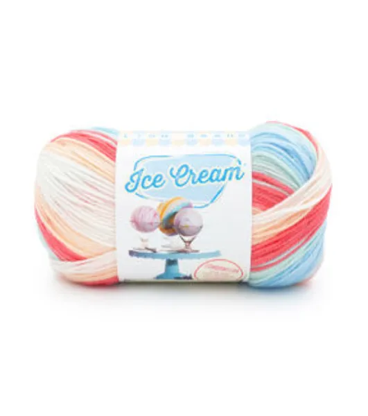 Lion Brand Yarn Ferris Wheel Full Moon Self-Striping Cake Medium