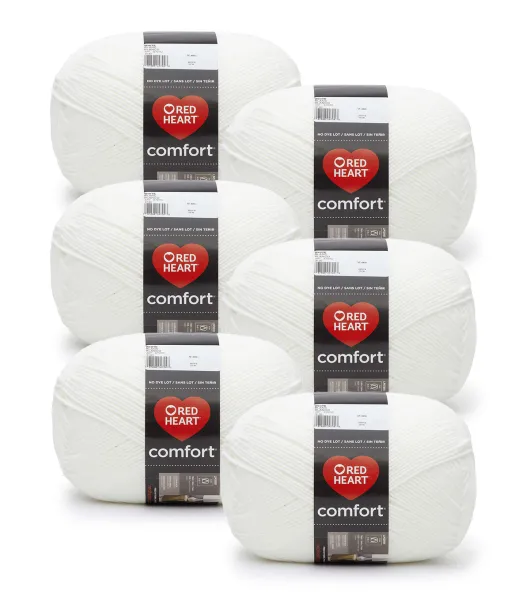 Red Heart Comfort Black/Taupe Marl, 1 Pack 12oz/340g-Acrylic-#4