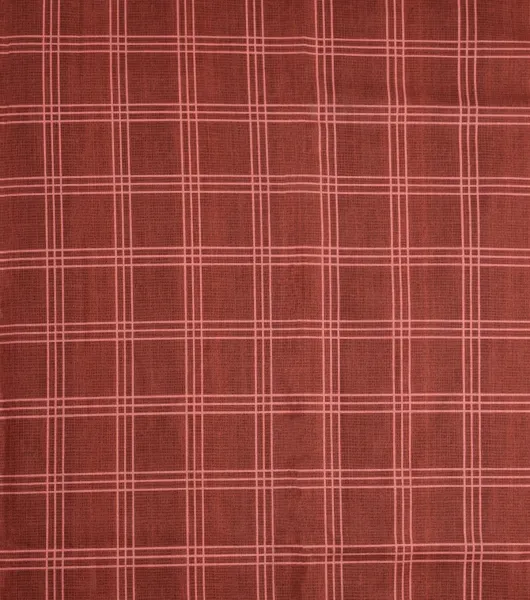 Brown Plaid Cotton Fabric