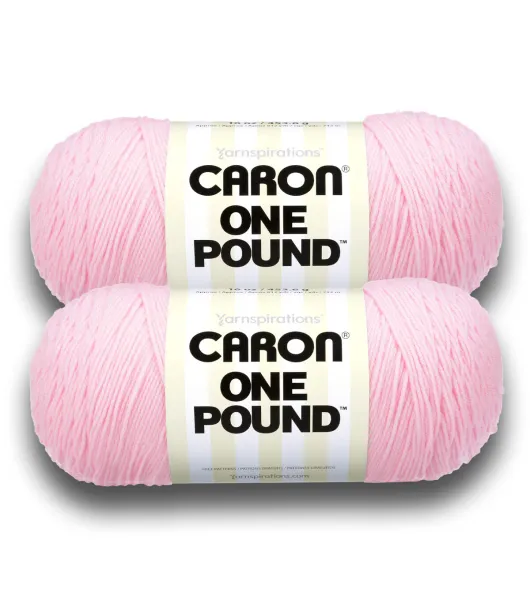 SOFT PINK CARON ONE POUND YARN