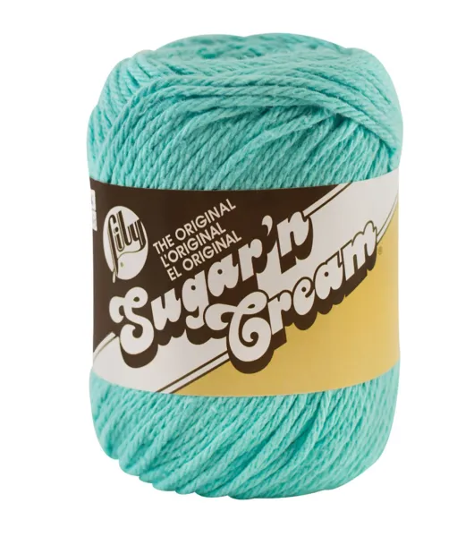  Lily Sugar N Cream Cotton Yarn - Hot Green