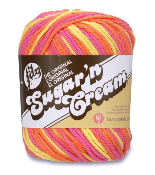 Sugar'n Cream Yarn - Ombres Poppy