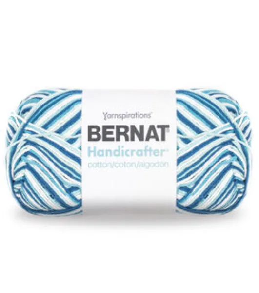 Bernat Handicrafter Ombre #4 Medium Cotton Yarn, Moondance Ombre 1.5oz/42.5g, 68 Yards (6 Pack)