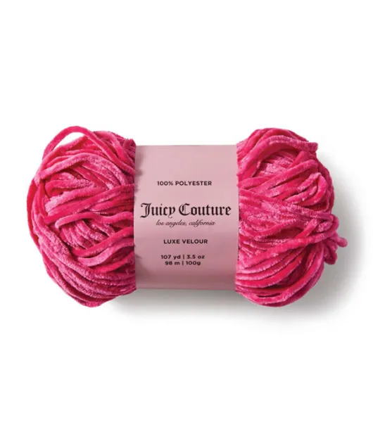 Juicy Couture 3.5oz Bulky Polyester Juicy Luxe Velour Yarn by Juicy Couture