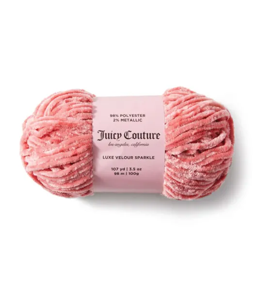 Juicy Couture 3.5oz Bulky Polyester Juicy Luxe Velour Yarn by Juicy Couture