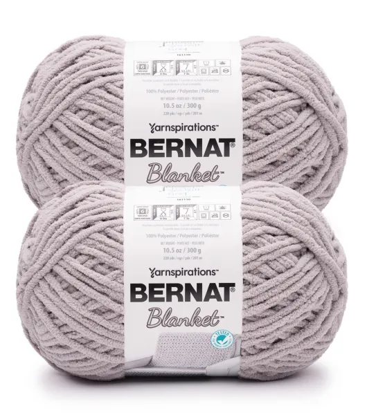 Bernat Baby Blanket Baby Grays Yarn - 2 Pack of 300g/10.5oz