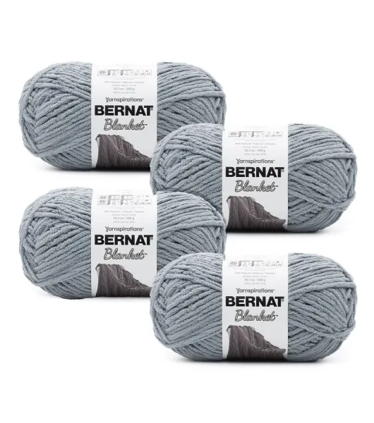 Bernat Blanket Big Ball Yarn - Purple Plum, Multipack of 4