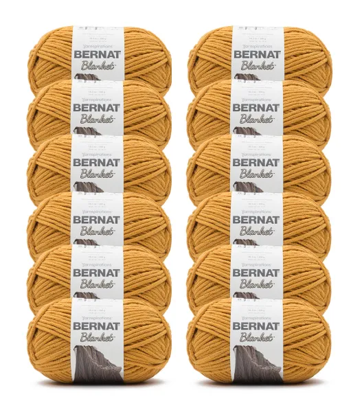 Burnt mustard 2025 bernat blanket yarn