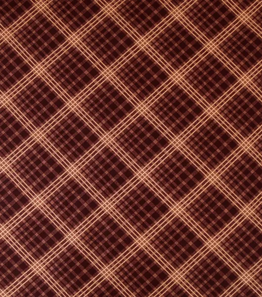 Brown Plaid Cotton Fabric