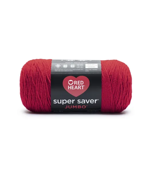 Red Heart Super Saver Yarn Crafts Knitting 100% Acrylic White & Cherry Red  Lot