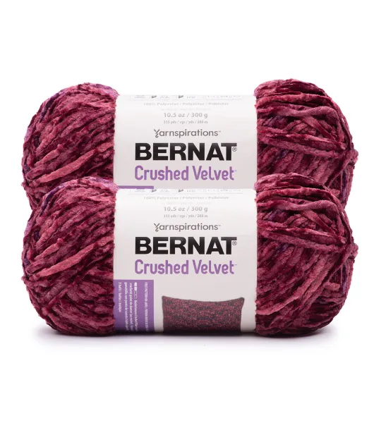 Bernat 2pk Bulky Polyester Crushed Velvet Yarn by Bernat