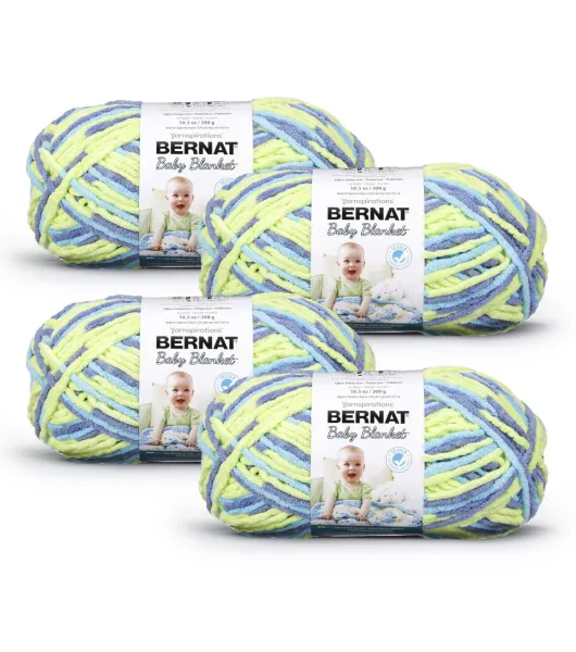 Bernat Baby Blanket Yarn 4pk by Bernat