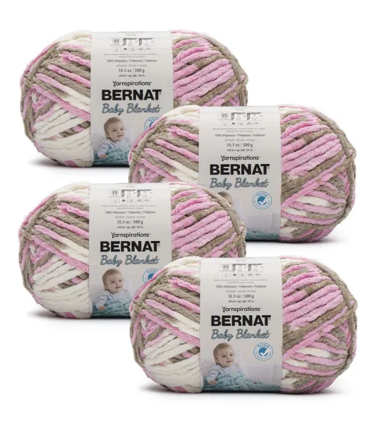 Bernat Baby Blanket Yarn 6-pack - Baby Pink