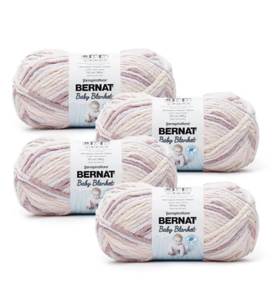 Bernat Baby Blanket Yarn 100g - Pink / Blue Ombre