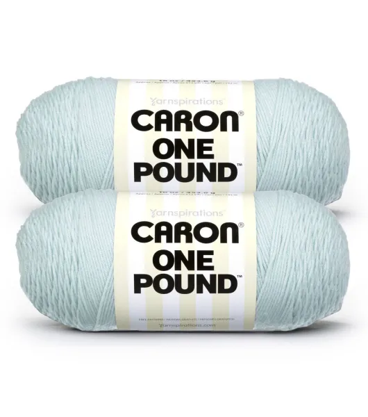 Caron One Pound Yarn, 2 Pack, White 2 Count